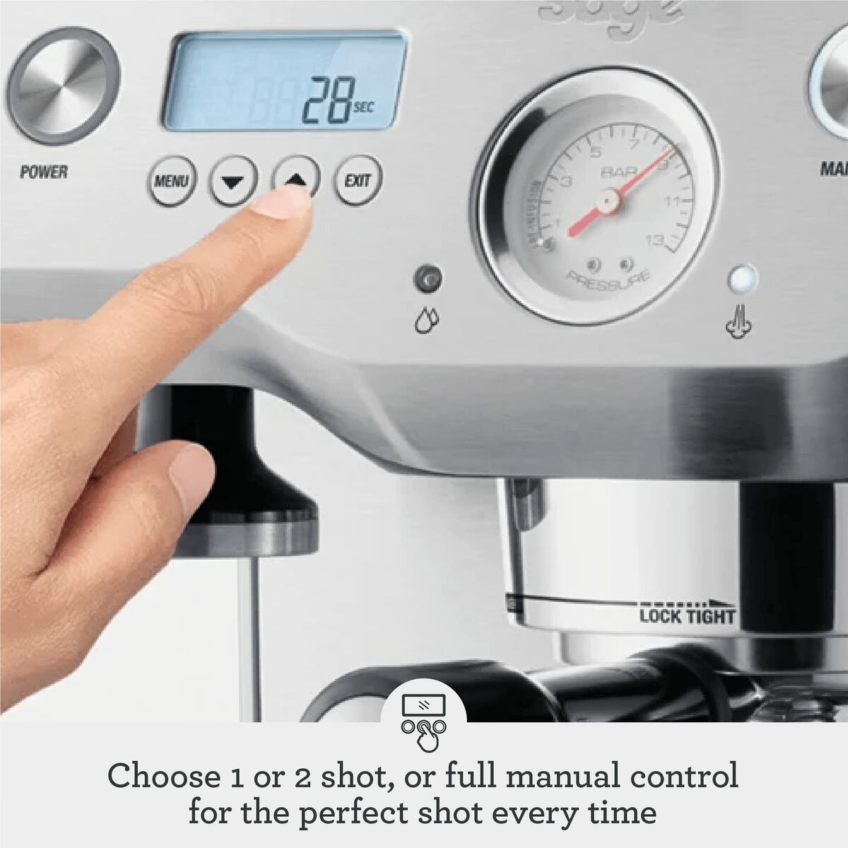 Superautomatisk kaffebryggare Sage SES980BTR4EEU1 Svart Stål 2400 W 15 bar 2,5 L - 2