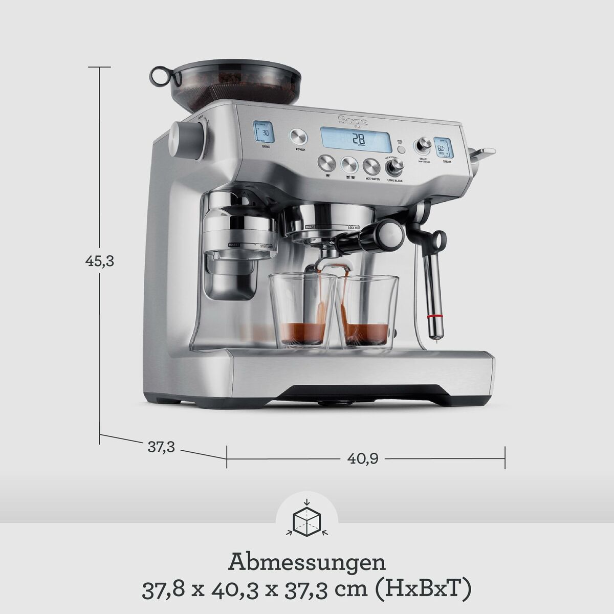 Superautomatisk kaffebryggare Sage SES980BTR4EEU1 Svart Stål 2400 W 15 bar 2,5 L - 3