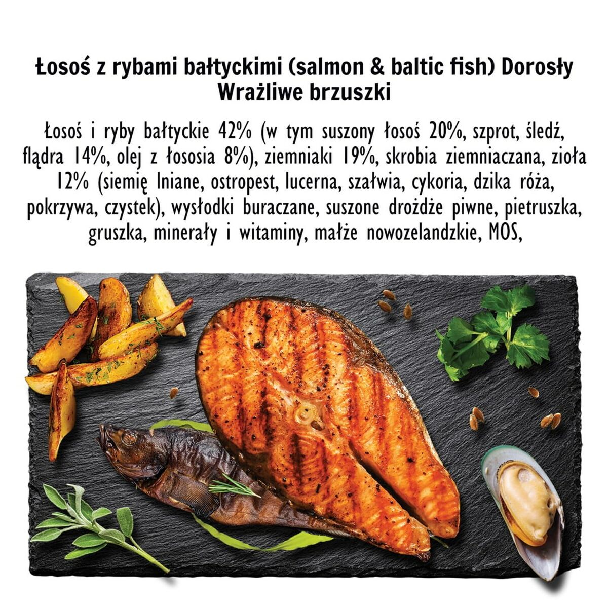 Foder Paka Zwierzaka Salmon with Baltic fish M Lax 3 Kg - 3