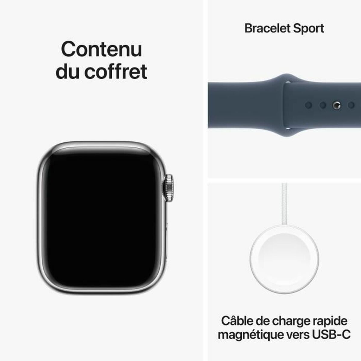 Smartklocka Apple Series 9 Blå Silvrig 41 mm - 2