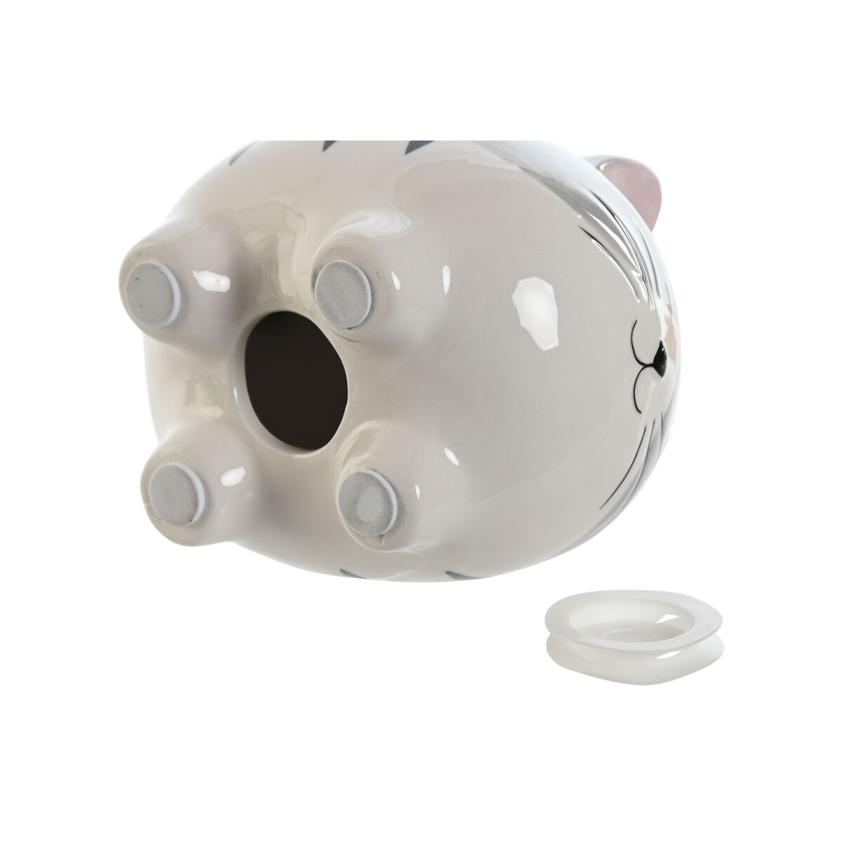 Sparbössa Home ESPRIT Dolomite Katt 16 x 11 x 13 cm (2 antal) - 3
