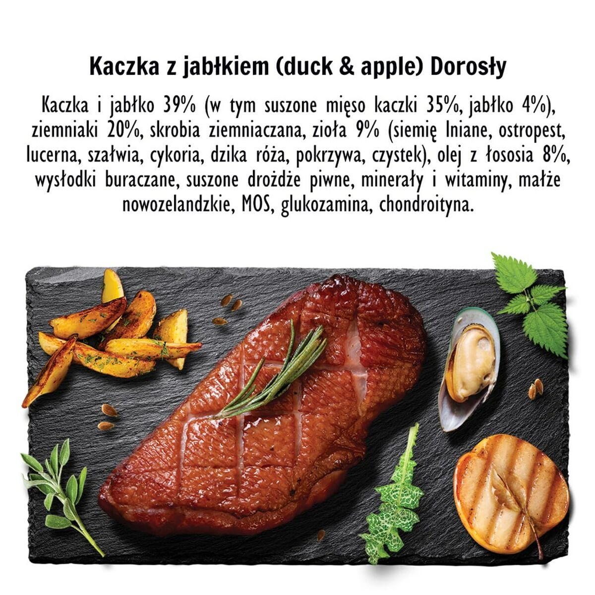 Foder Paka Zwierzaka Duck with apple M Anka 3 Kg - 2
