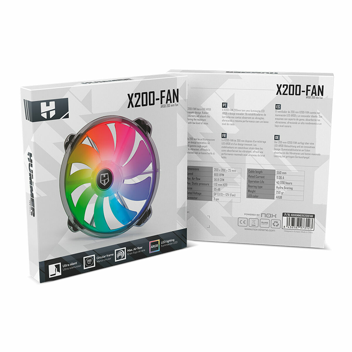 Lådfläkt Nox-Xtreme X200-FAN (1 antal) - 3