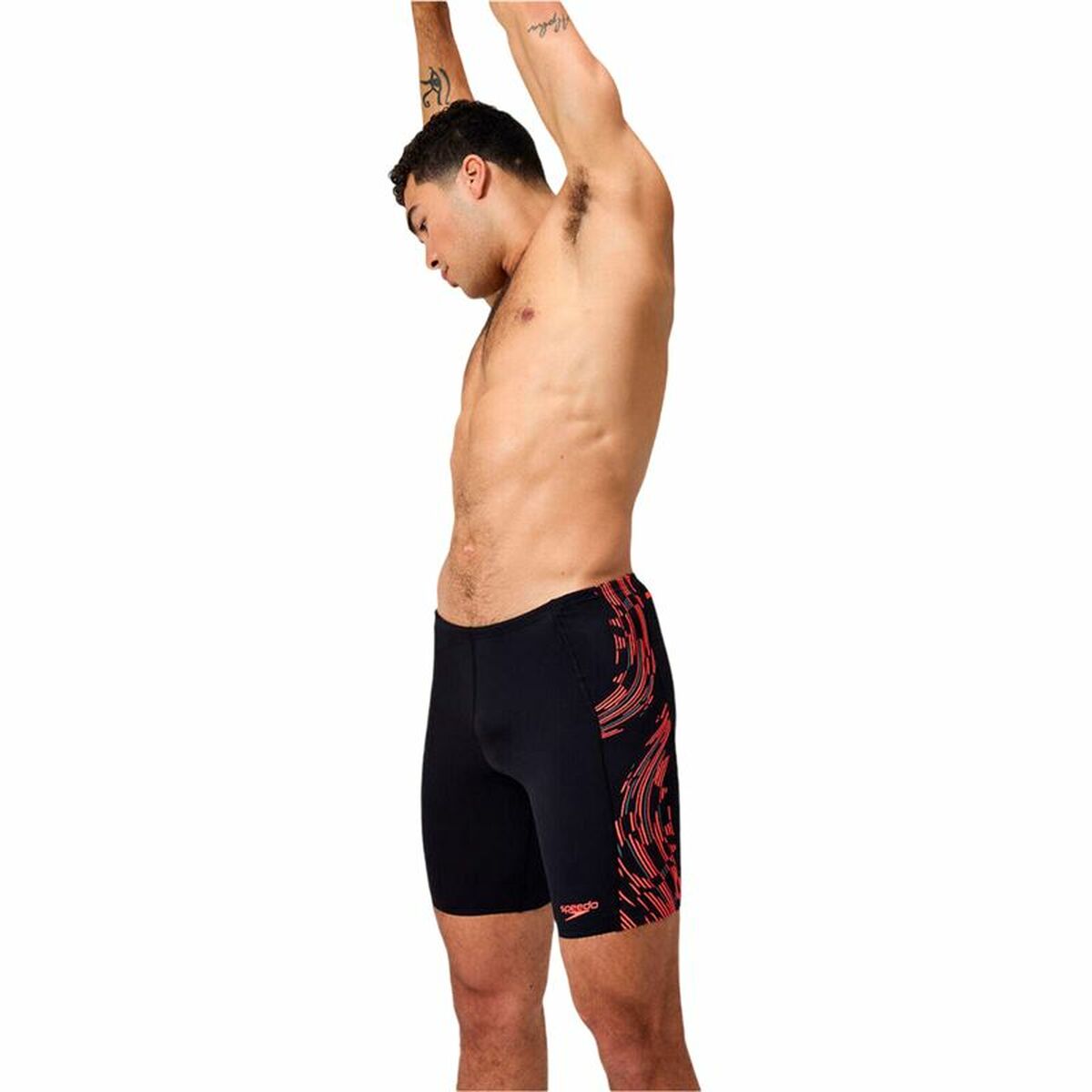 Baddräkt Herr Speedo Tech Panel Jammer Svart - 3