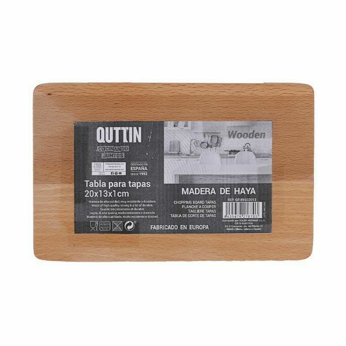 Skärbräda Quttin 20 x 13 x 1 cm (12 antal) - 3