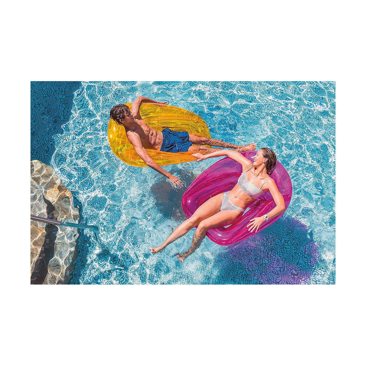 Uppblåsbar poolflotta Intex Lounge 104 x 102 cm PVC - 6