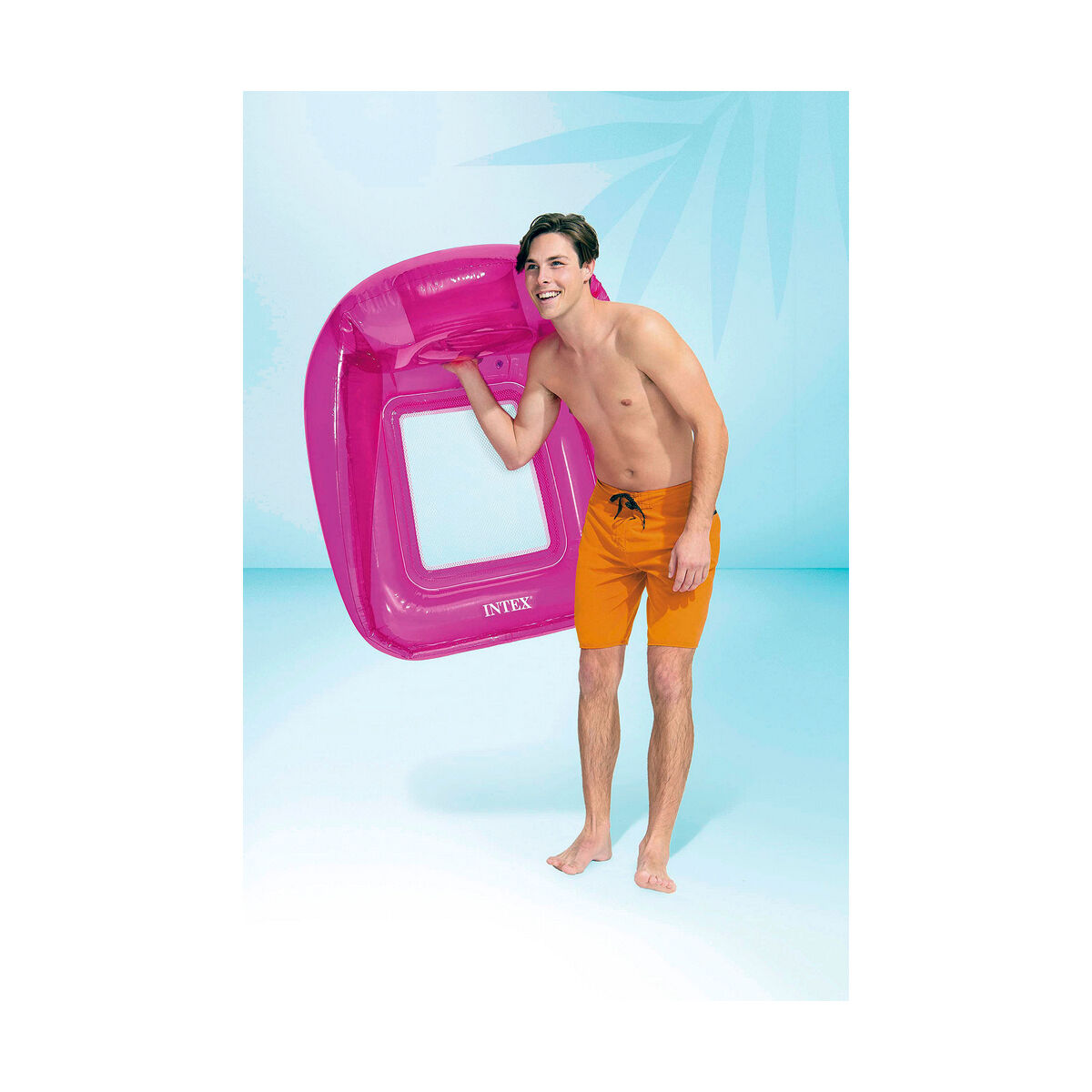 Uppblåsbar poolflotta Intex Lounge 104 x 102 cm PVC - 9