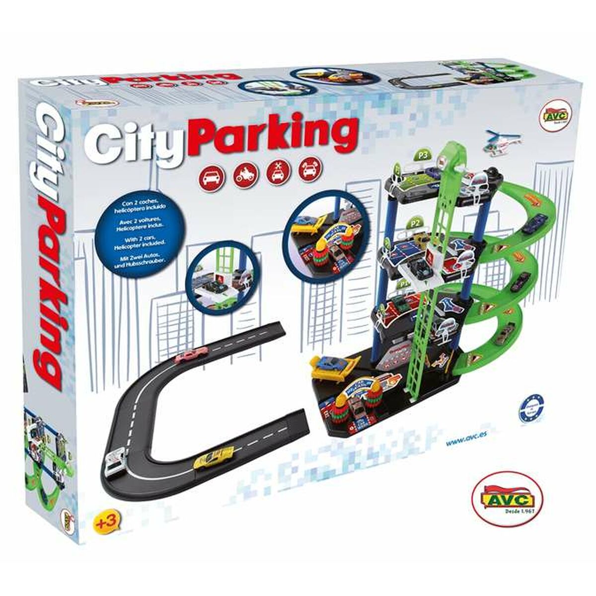 Parkeringsgarage med fordon City AVC - 2