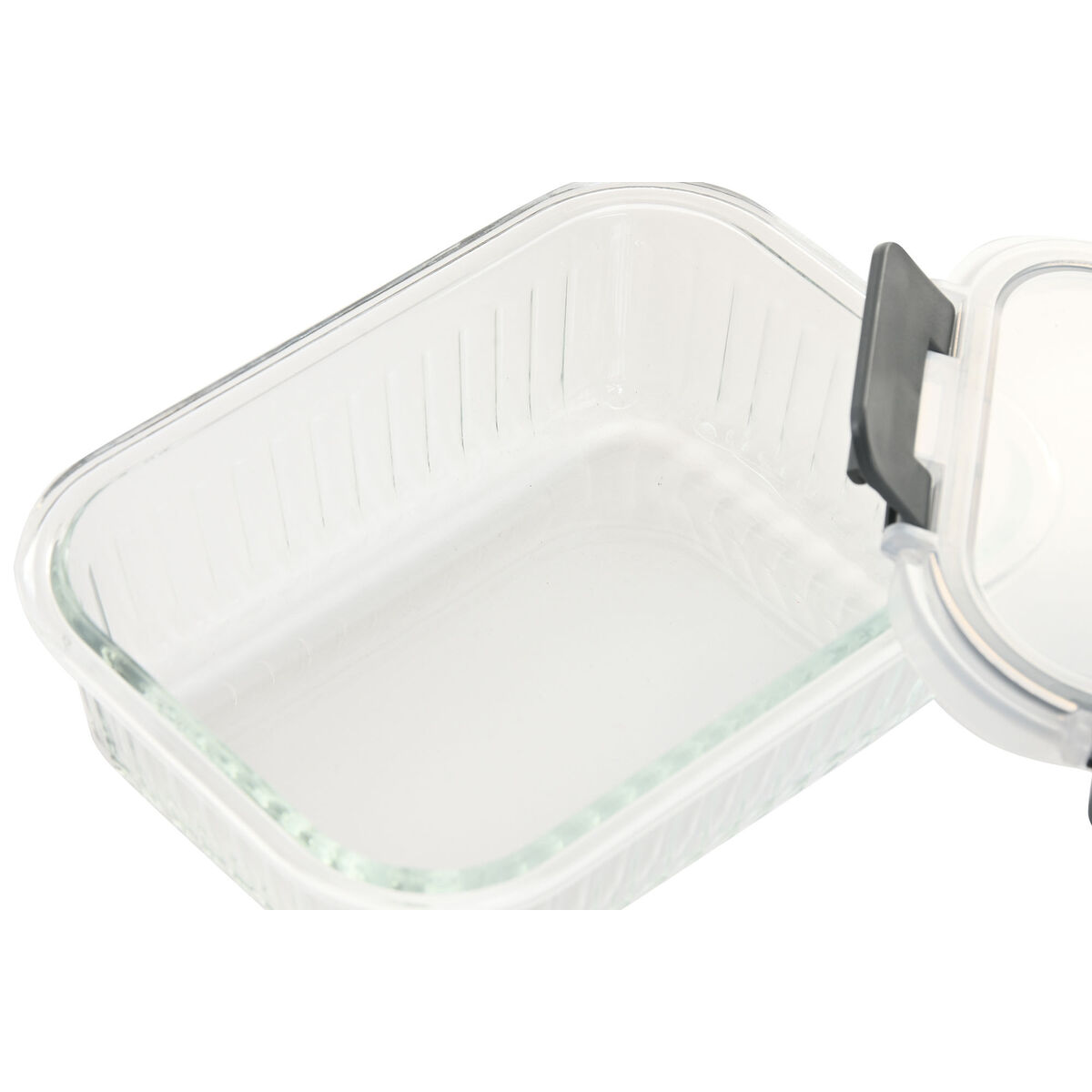 Lunchlåda Home ESPRIT Transparent polypropen Borosilikatglas 640 ml - 3
