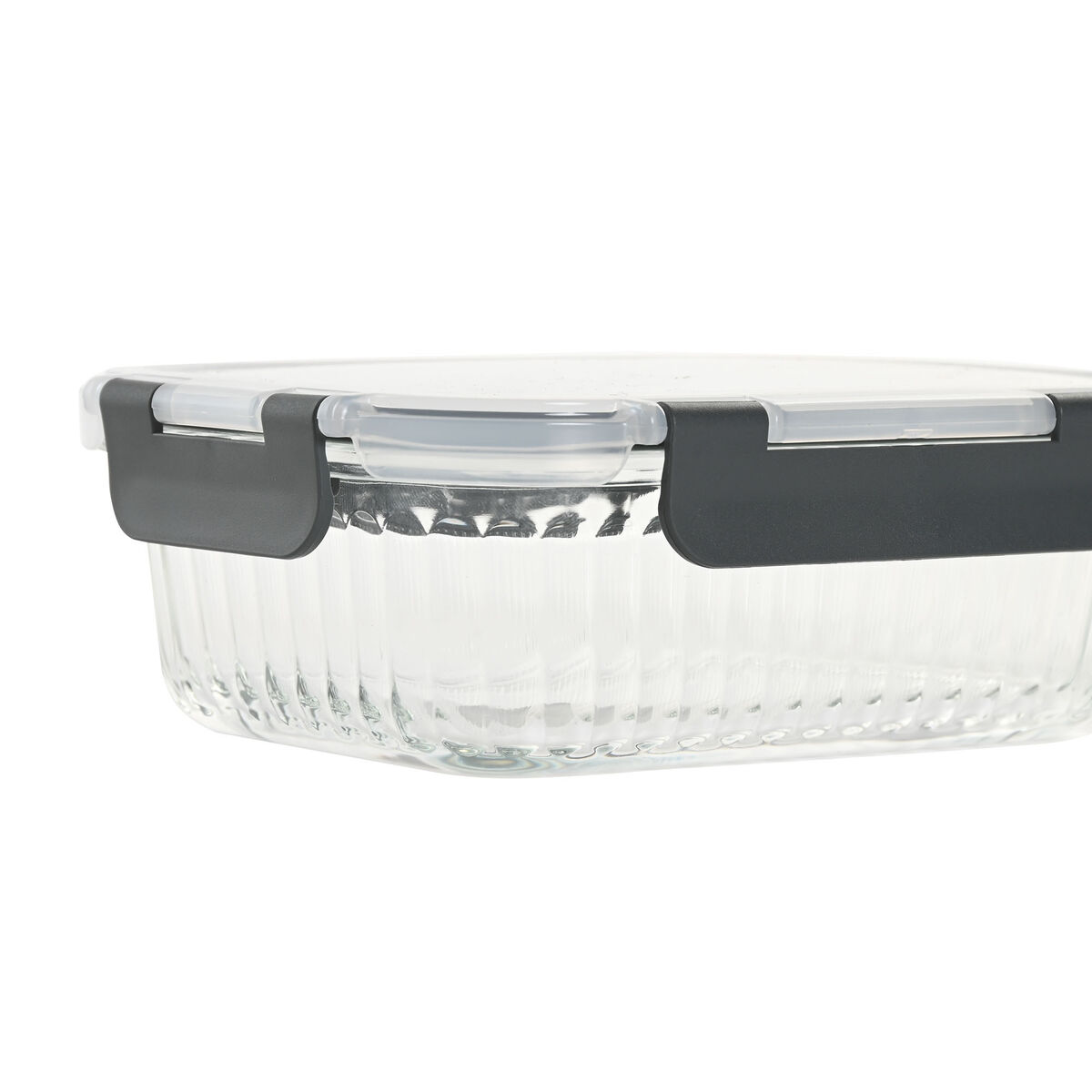 Lunchlåda Home ESPRIT Transparent polypropen Borosilikatglas 640 ml - 2