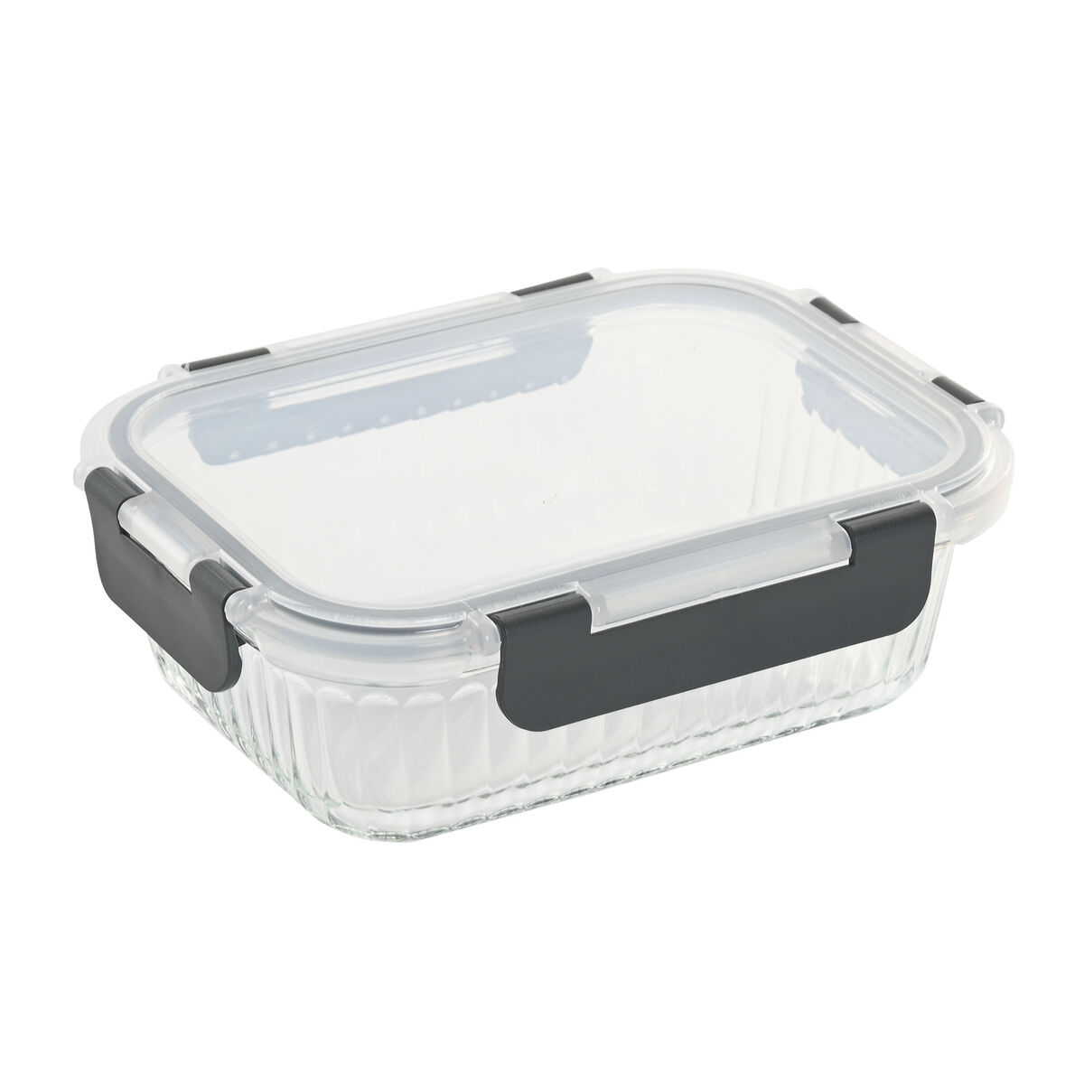 Lunchlåda Home ESPRIT Transparent polypropen Borosilikatglas 640 ml