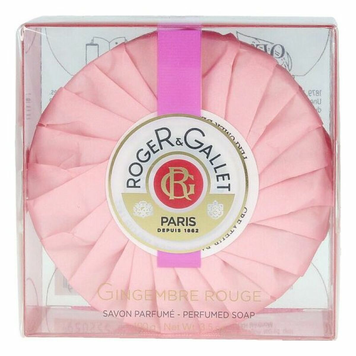 Parfyrmerad tvål Roger & Gallet Gingembre Rouge (100 gr) - 2