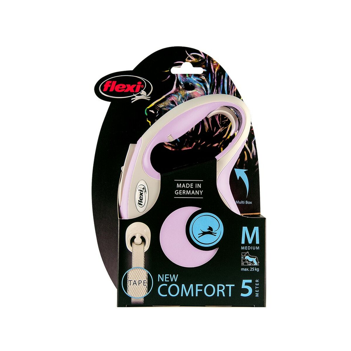 DoHundkoppel Flexi New Comfort Rosa XS-storlek (3 m) - 2