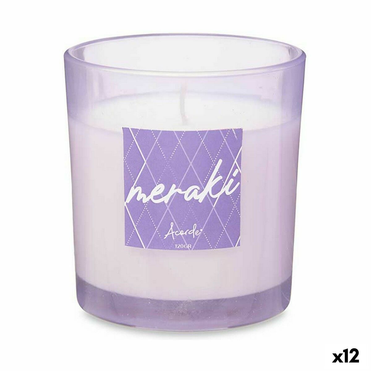 Doftljus Acorde Violett 120 g (12 antal) - 6
