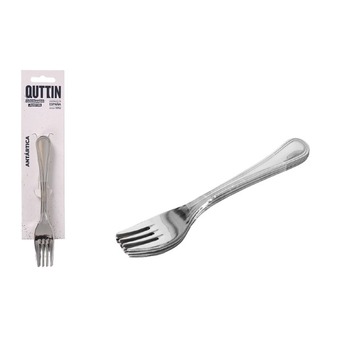 Set med dessertgafflar Quttin Antartica 14,5 x 2,2 cm 6 Delar - 2