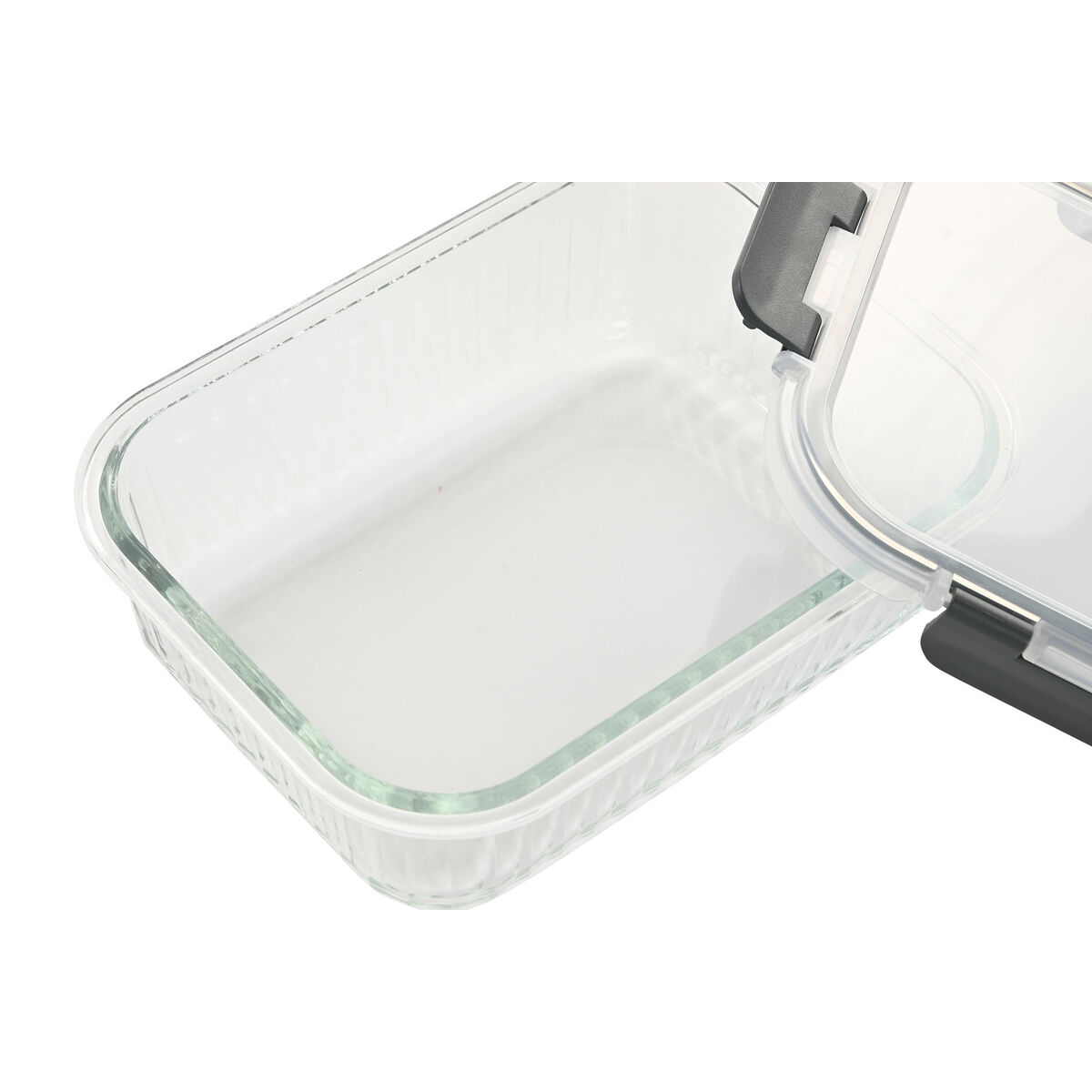 Lunchlåda Home ESPRIT Transparent polypropen Borosilikatglas 1,5 L - 3