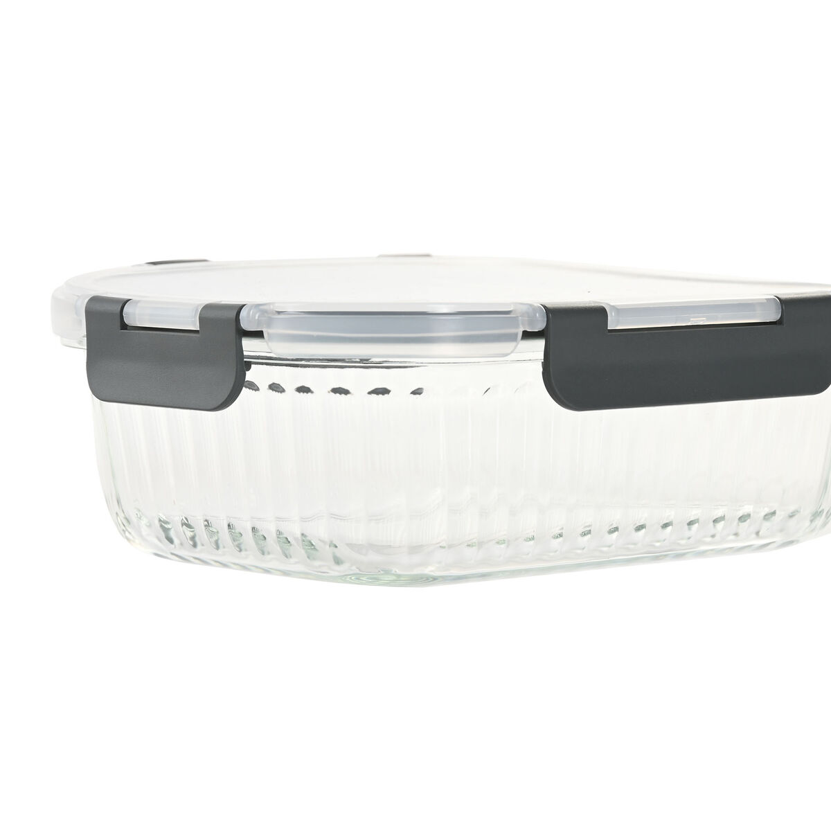 Lunchlåda Home ESPRIT Transparent polypropen Borosilikatglas 1,5 L - 2