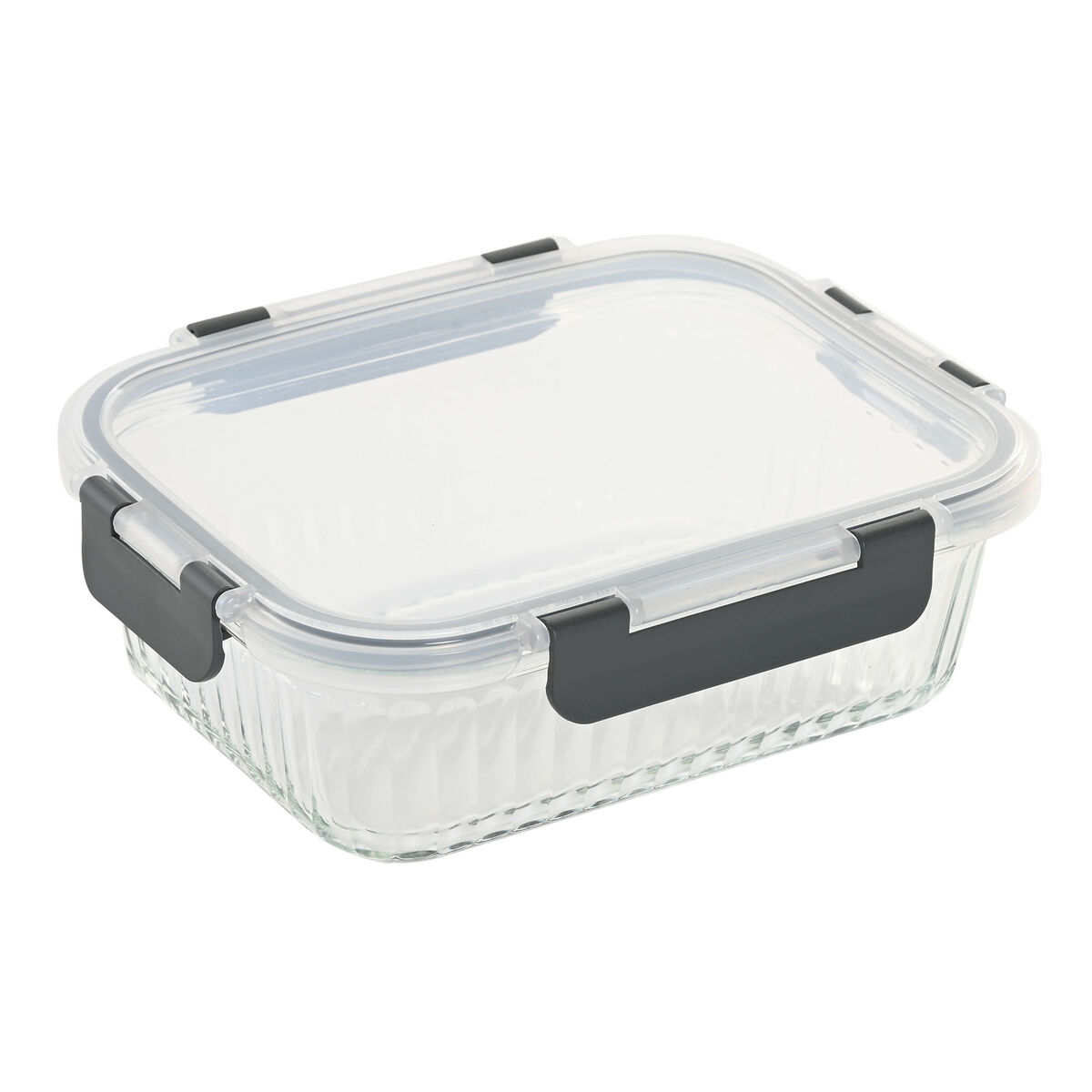 Lunchlåda Home ESPRIT Transparent polypropen Borosilikatglas 1,5 L