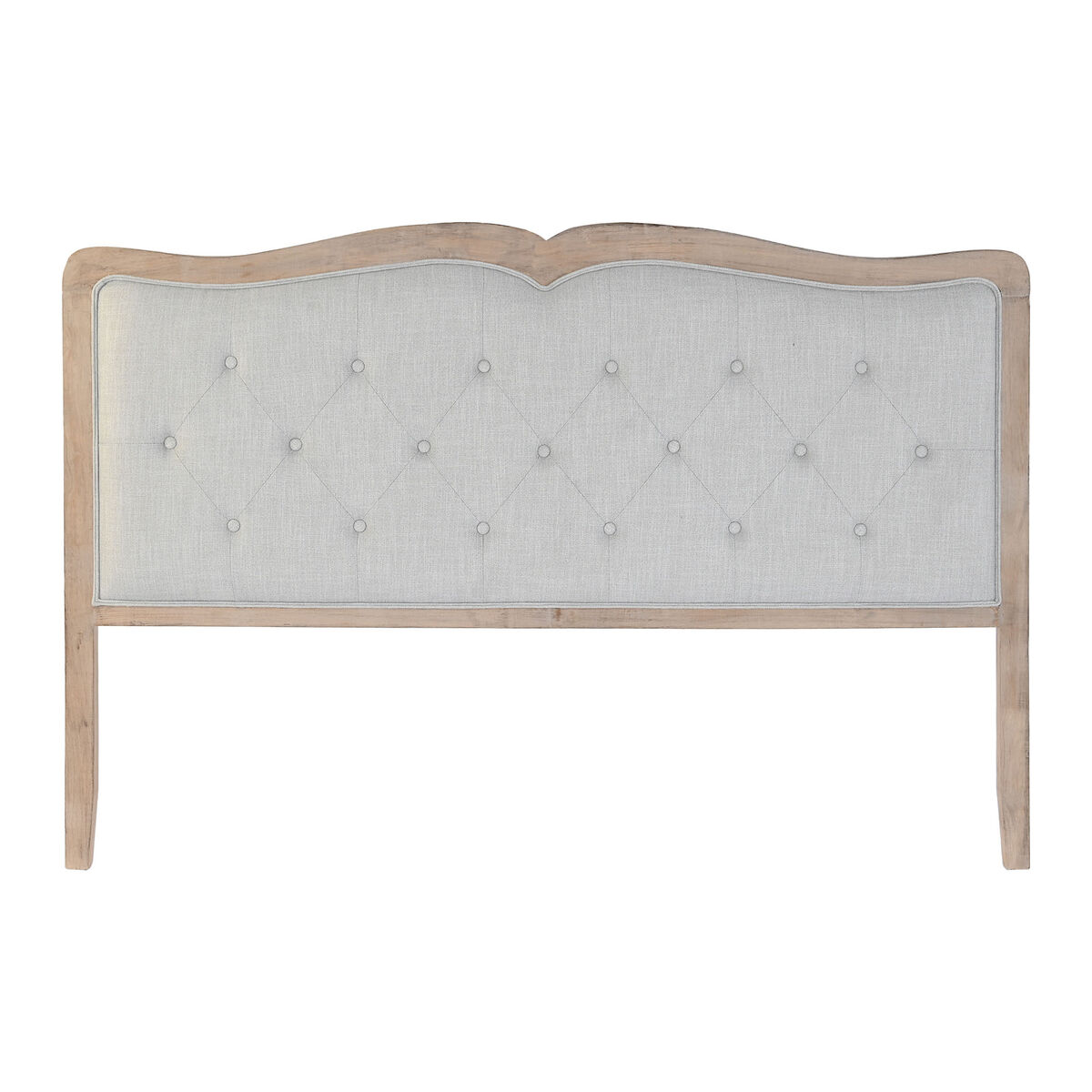 Sänggavel DKD Home Decor Ljusgrå Tölgy 160 x 10 x 120 cm 180 x 10 x 120 cm
