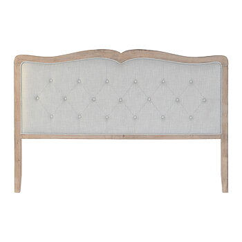 Sänggavel DKD Home Decor Ljusgrå Tölgy 160 x 10 x 120 cm 180 x 10 x 120 cm