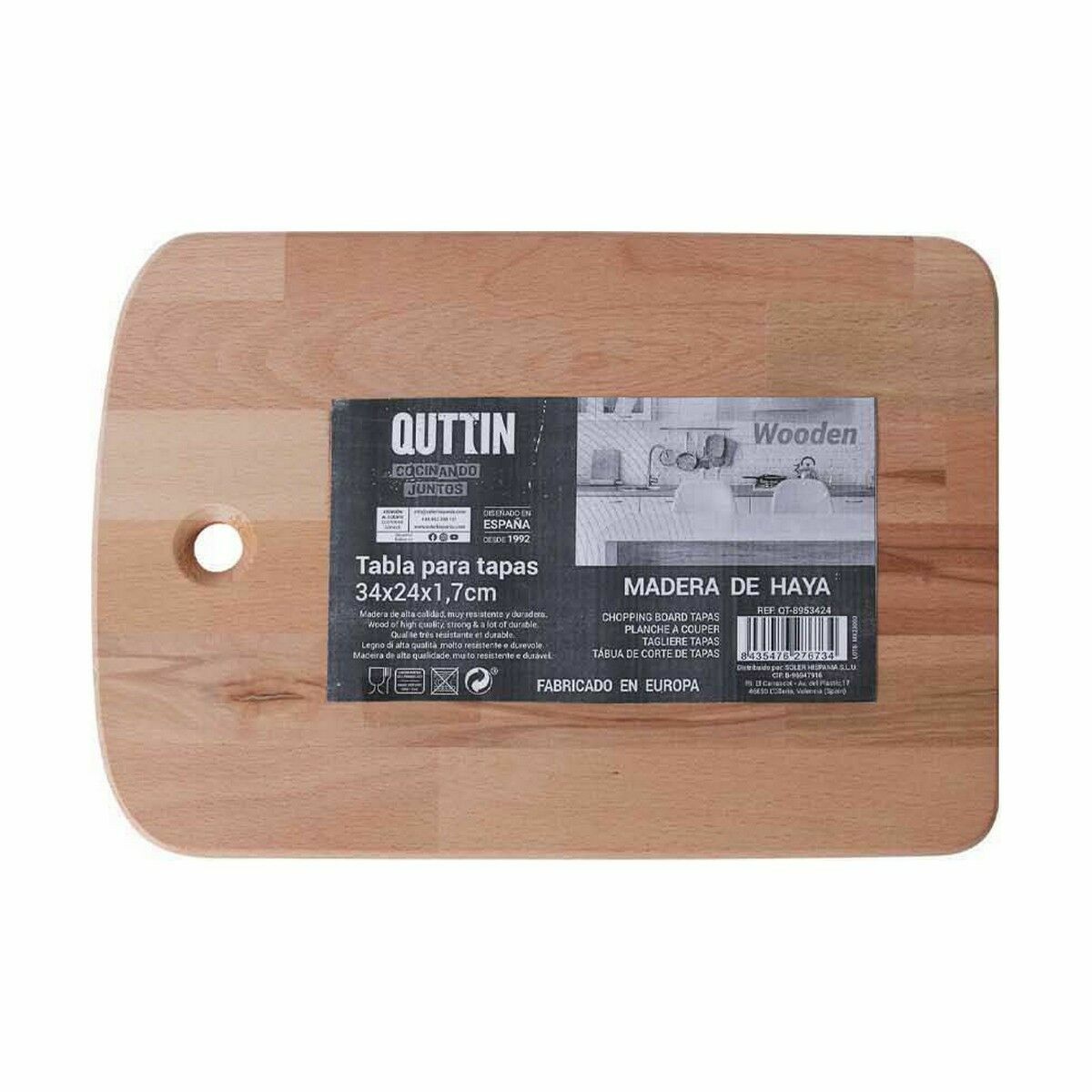 Skärbräda Quttin 34 x 24 x 1,7 cm (8 antal) - 3