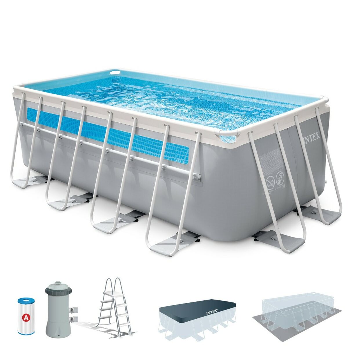 flyttbar pool Intex 400 x 122 x 200 cm - 6