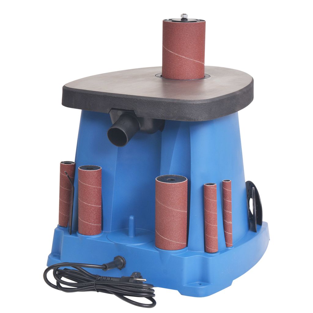 vidaXL Oscillerande spindelslip 450 W blå - 4