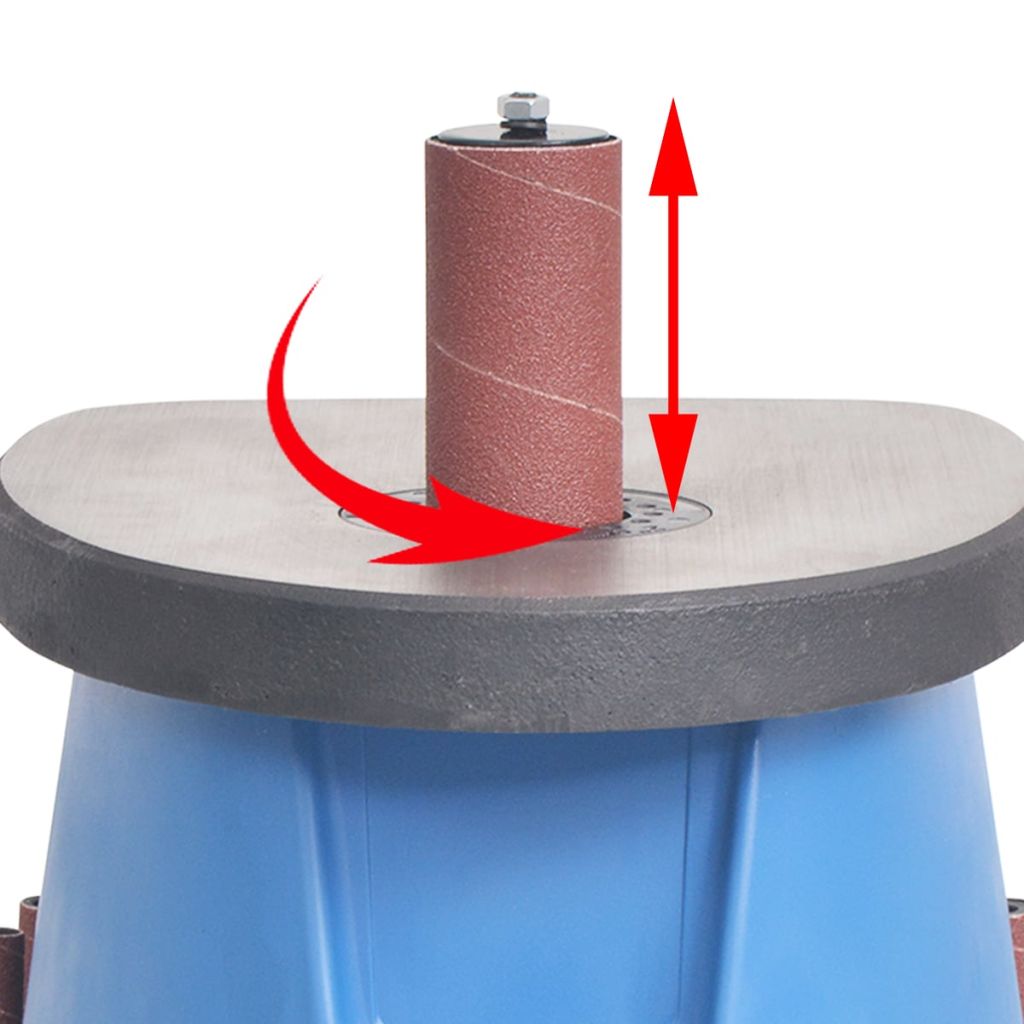 vidaXL Oscillerande spindelslip 450 W blå - 6