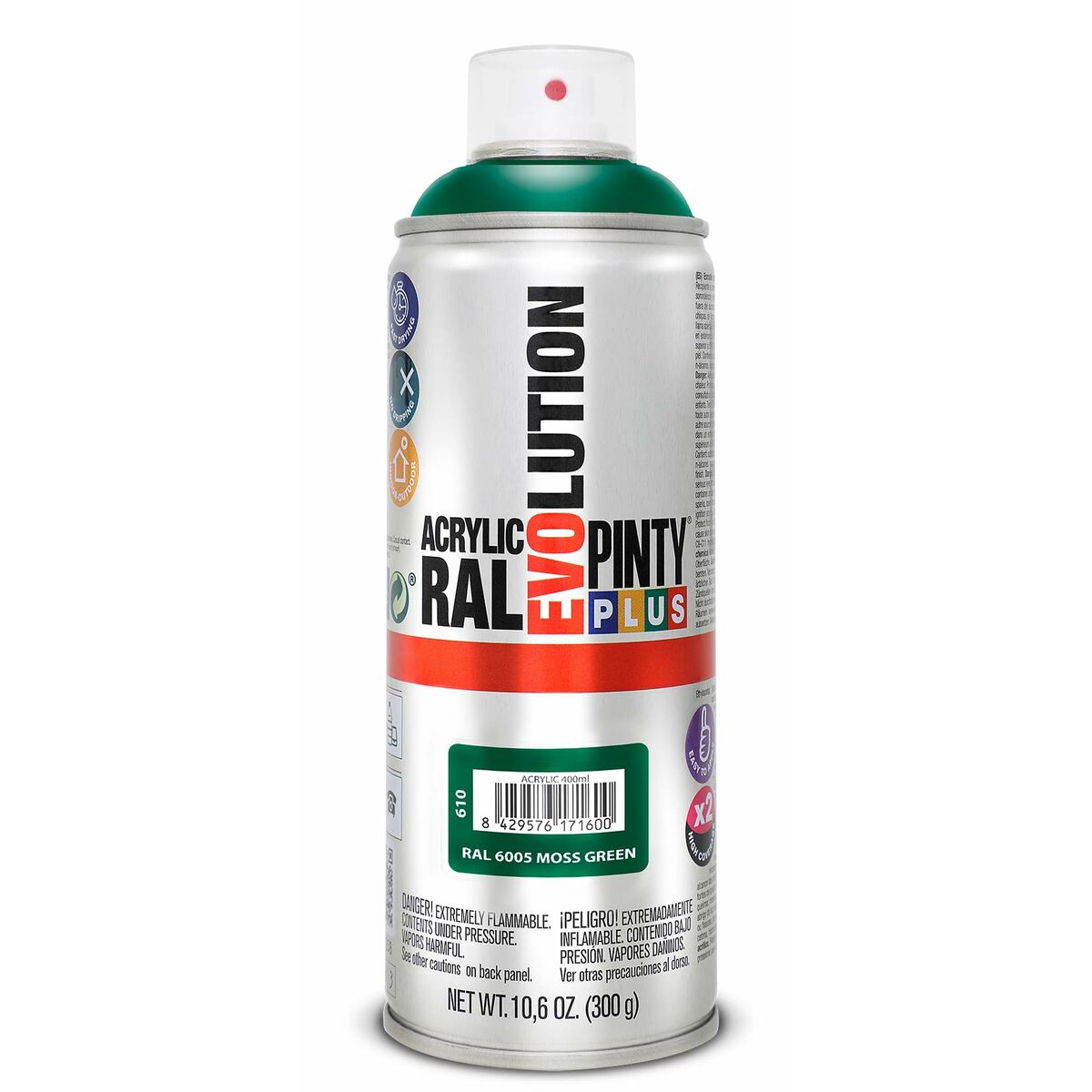 Sprejfärg Pintyplus Evolution RAL 6005 400 ml Moss Green - 3