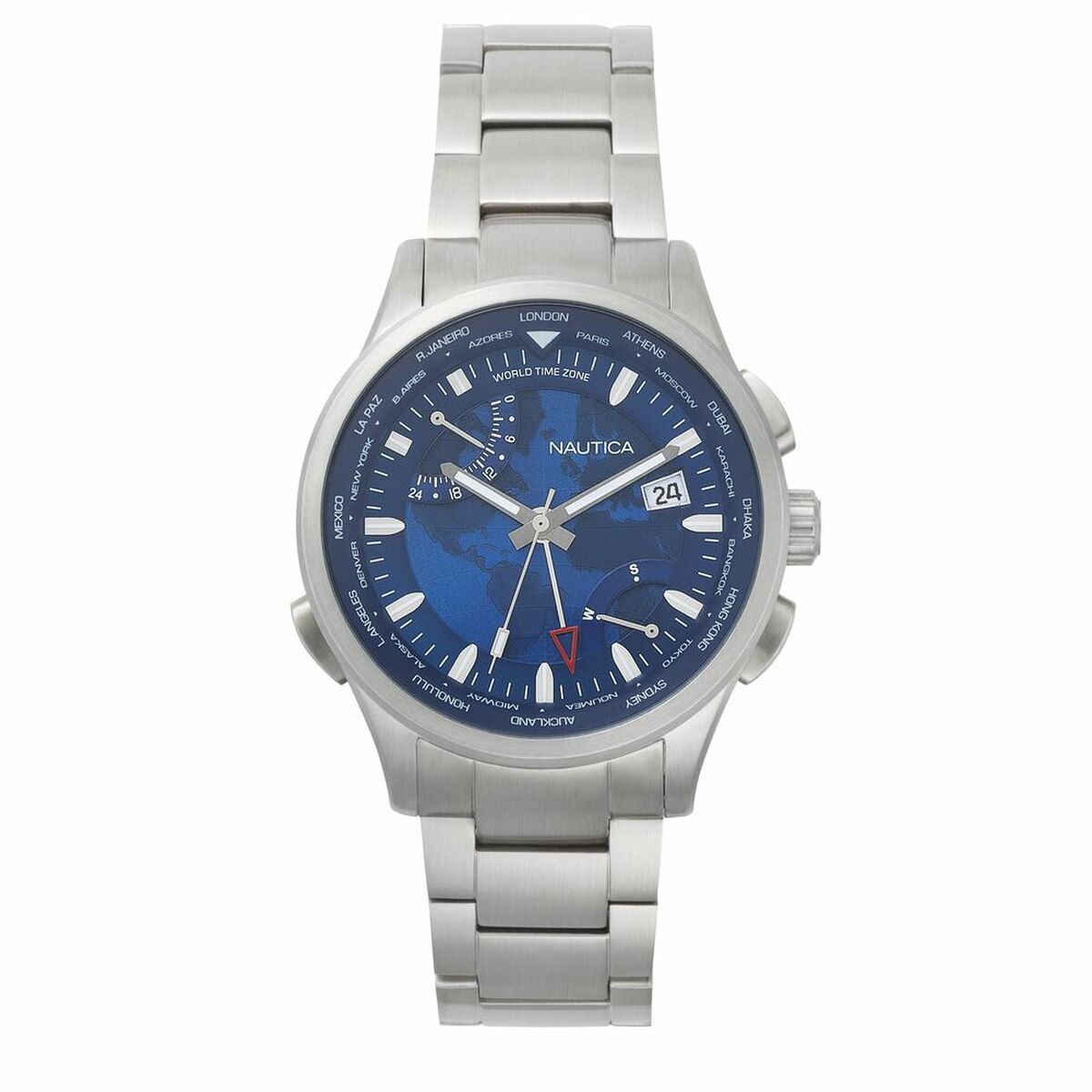 Herrklocka Nautica SHANGHAI - WORLDTIMER (Ø 44 mm) - 4