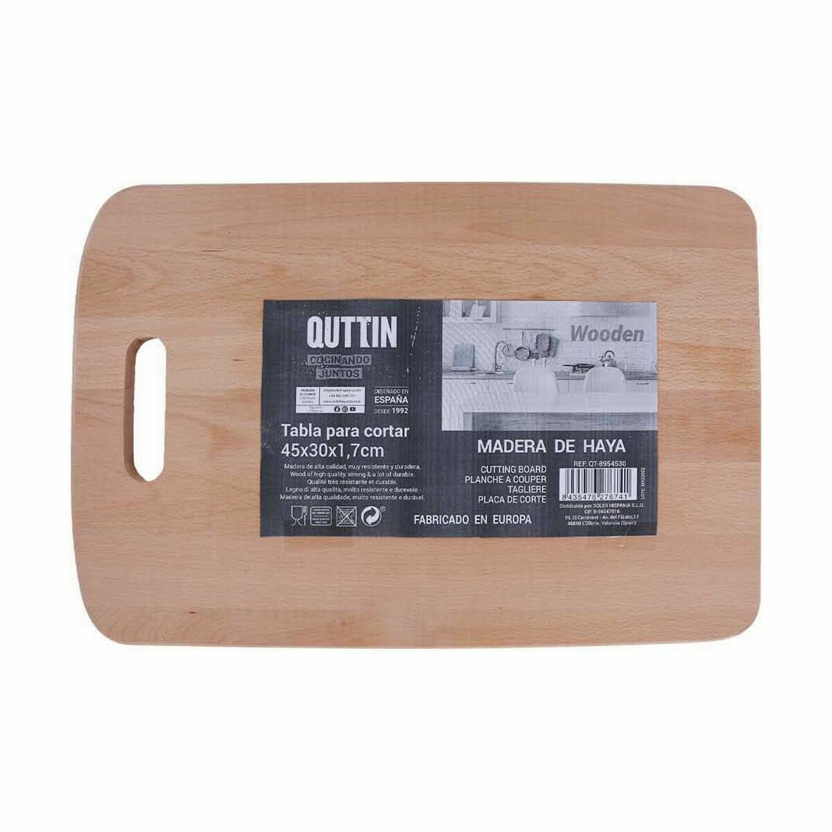 Skärbräda Quttin 45 x 30 x 1,7 cm (6 antal) - 3