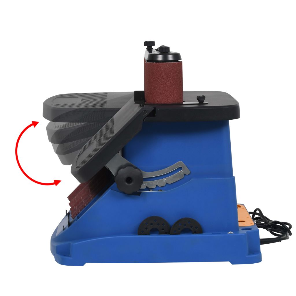 vidaXL Oscillerande spindel- & bandslip 450 W blå - 4