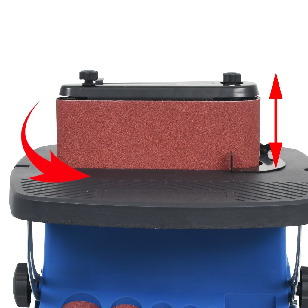 vidaXL Oscillerande spindel- & bandslip 450 W blå - 5