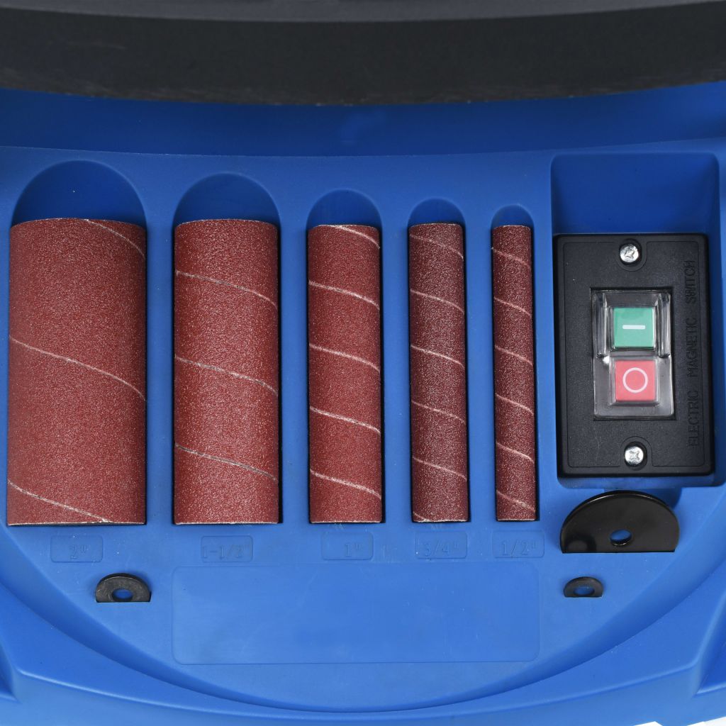 vidaXL Oscillerande spindel- & bandslip 450 W blå - 8