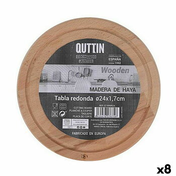 Serveringsbräda Quttin Quttin Rund ø 24 x 1,7 cm (8 antal)