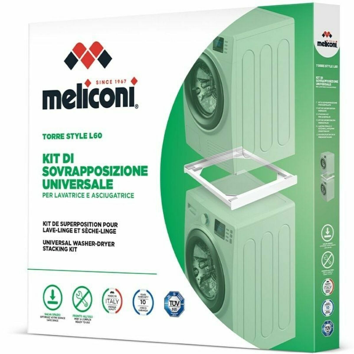 Skoställ Meliconi 656115 Vit