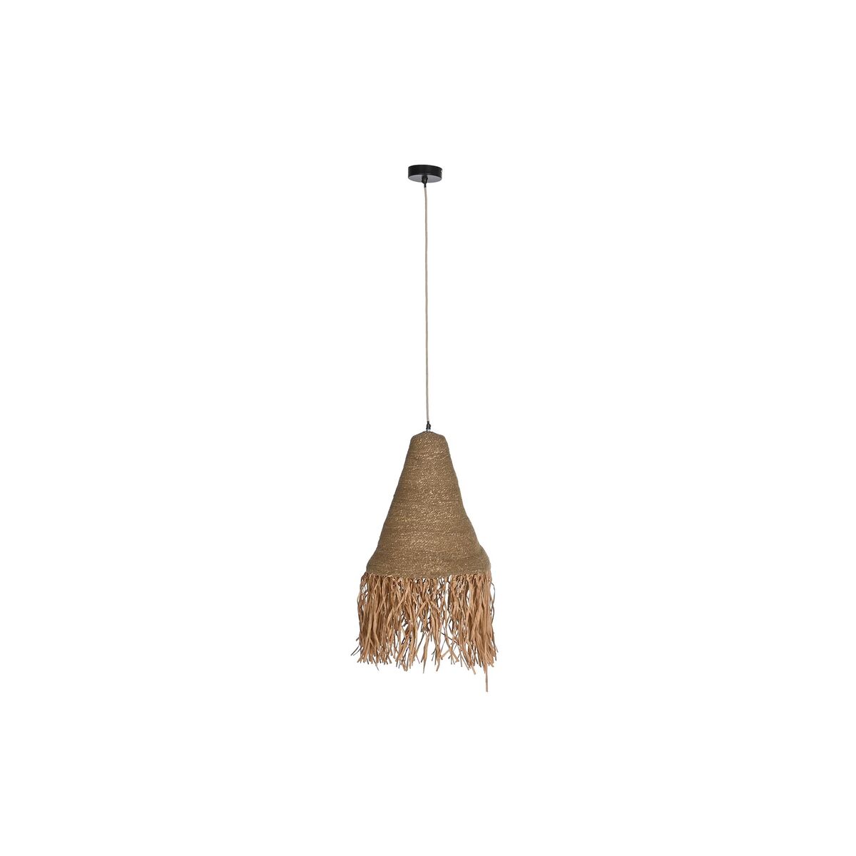 Taklampa DKD Home Decor Naturell Järn 50 W Jute (44 x 44 x 67 cm) - 5