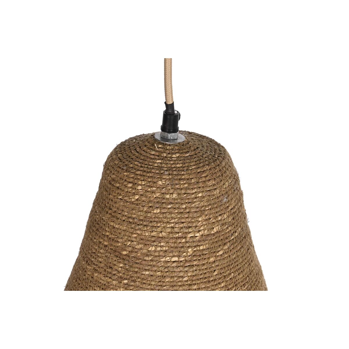 Taklampa DKD Home Decor Naturell Järn 50 W Jute (44 x 44 x 67 cm) - 6
