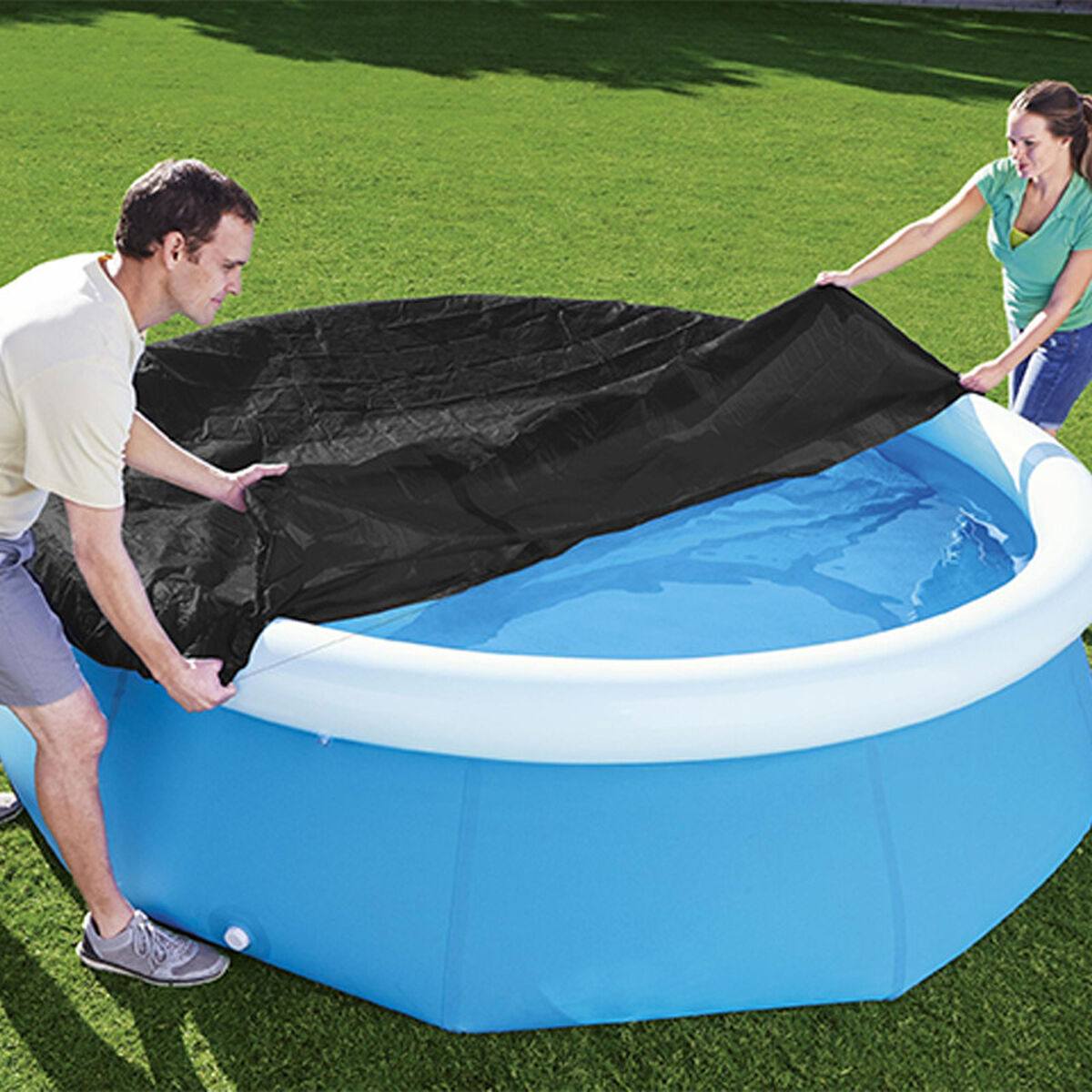 Bestway Pooltäckning PVC D244 cm Trädgård 58032 - 3