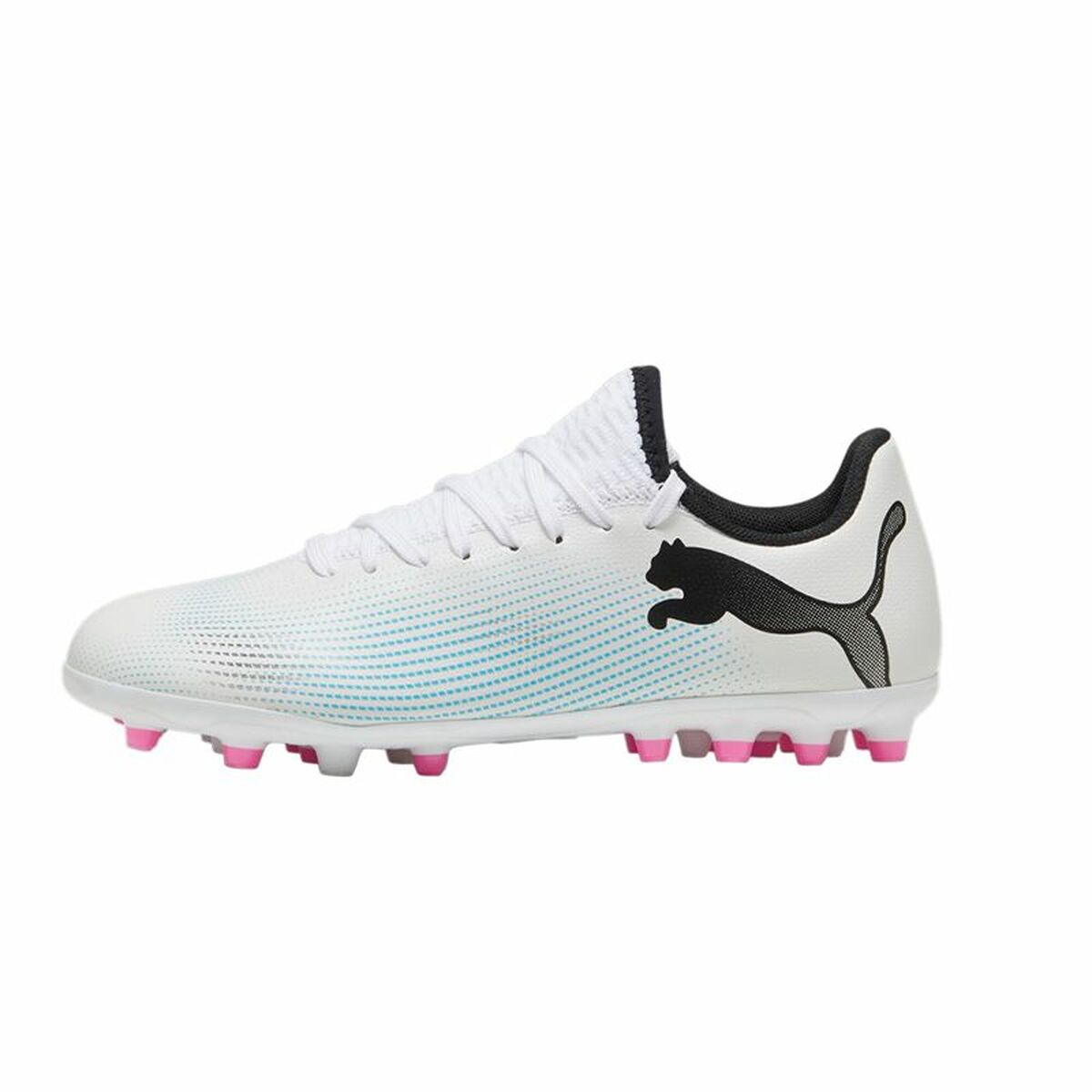 Multi-dubbade fotbollsskor för barn Puma Future 7 Play MG Vit - 2