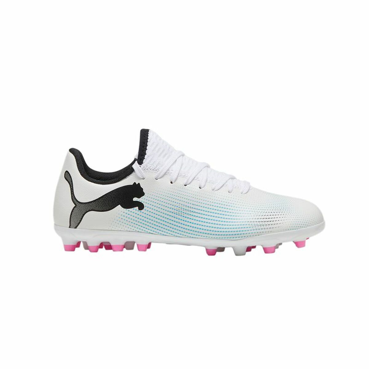 Multi-dubbade fotbollsskor för barn Puma Future 7 Play MG Vit