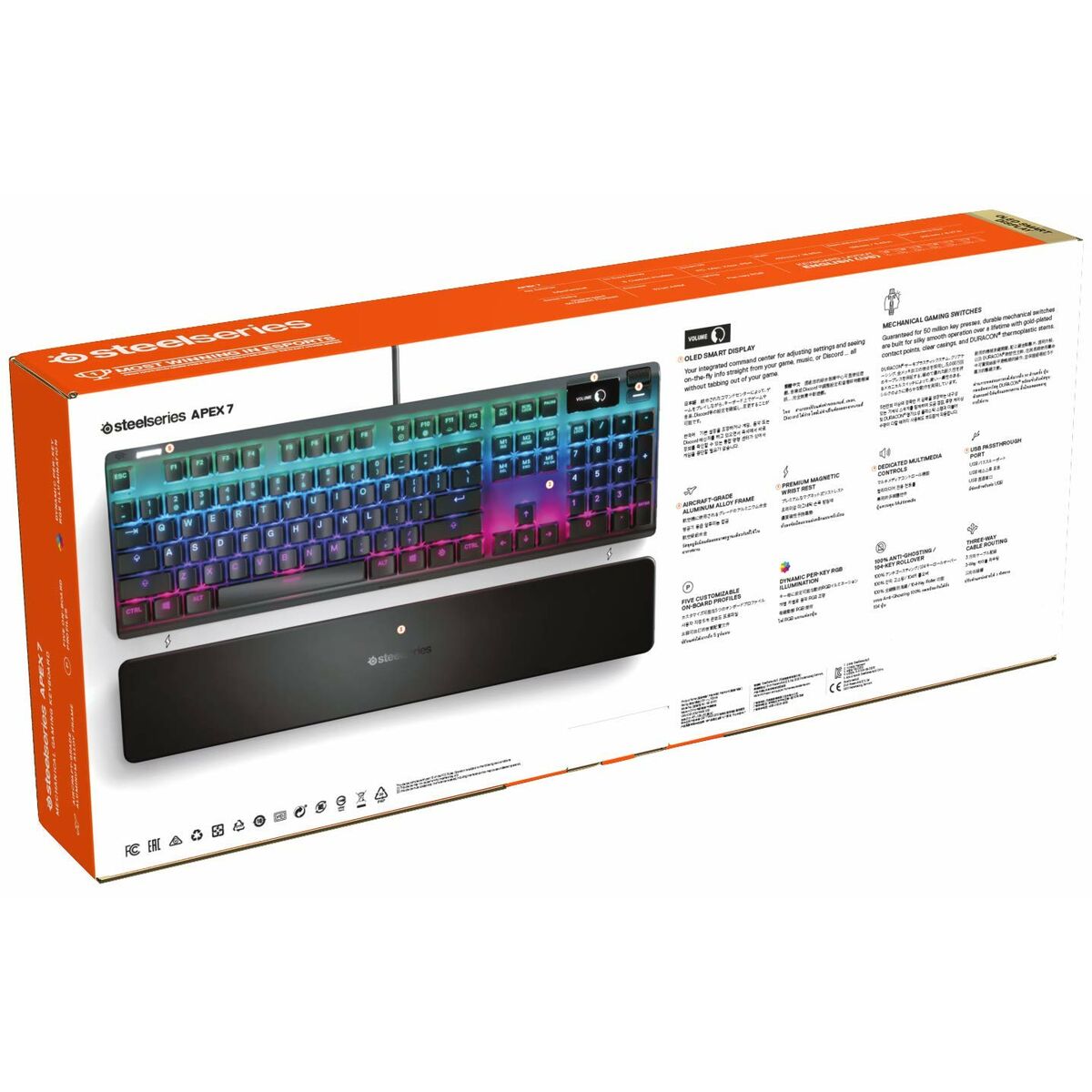 Tangentbord SteelSeries APEX 7 Qwerty US - 6