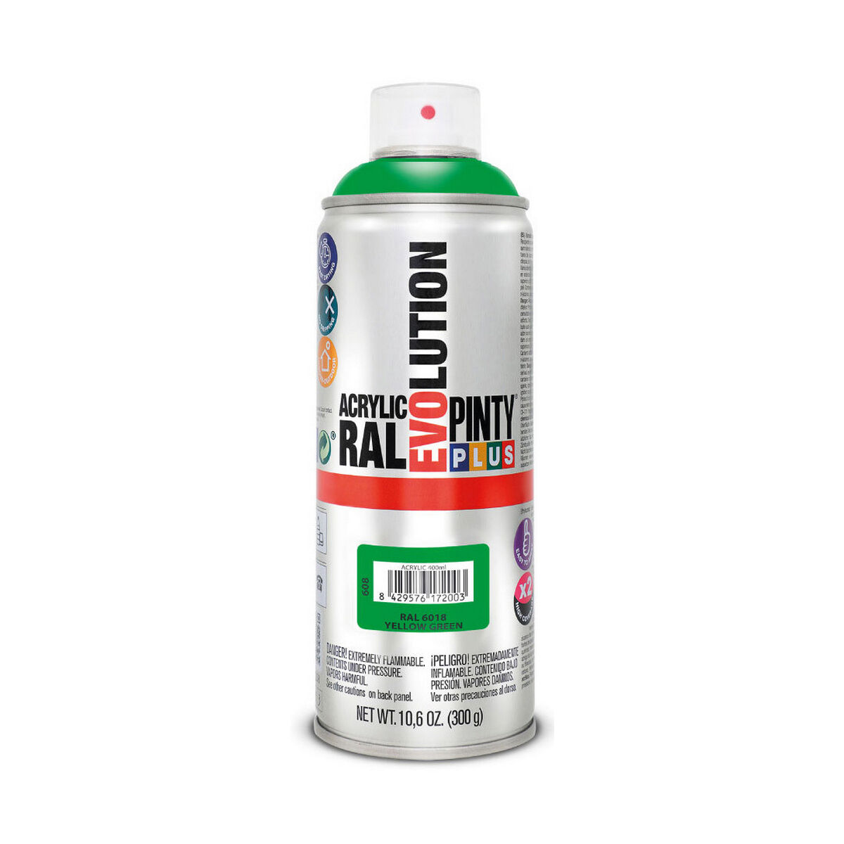 Sprejfärg Pintyplus Evolution RAL 6018 400 ml Yellow Green - 3