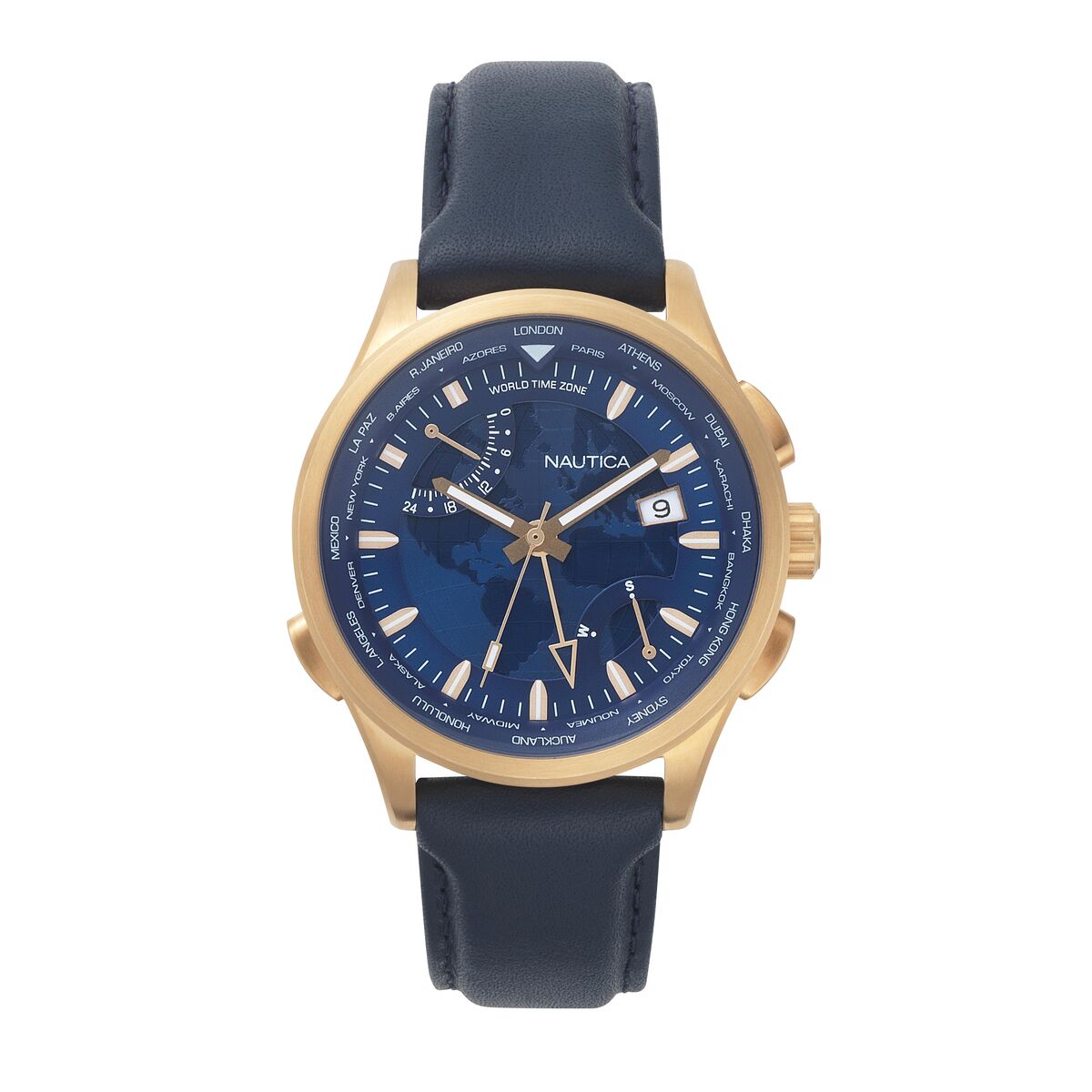 Herrklocka Nautica SHANGHAI - WORLDTIMER (Ø 44 mm)