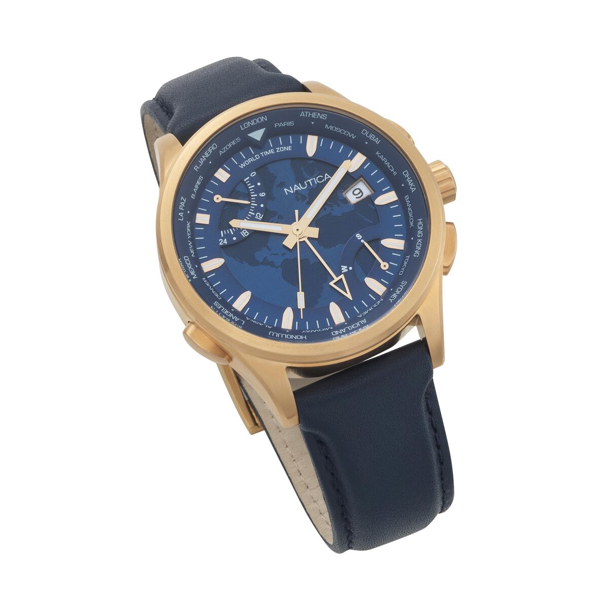 Herrklocka Nautica SHANGHAI - WORLDTIMER (Ø 44 mm) - 4