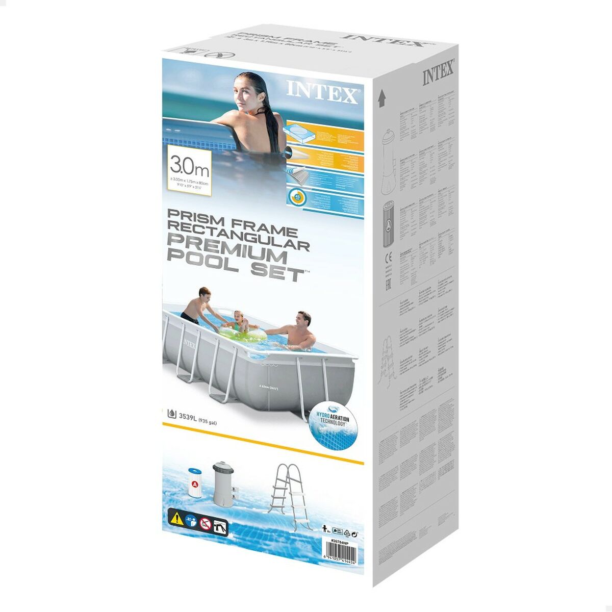 flyttbar pool Intex 26784NP 300 x 80 x 175 cm 3539 L - 11
