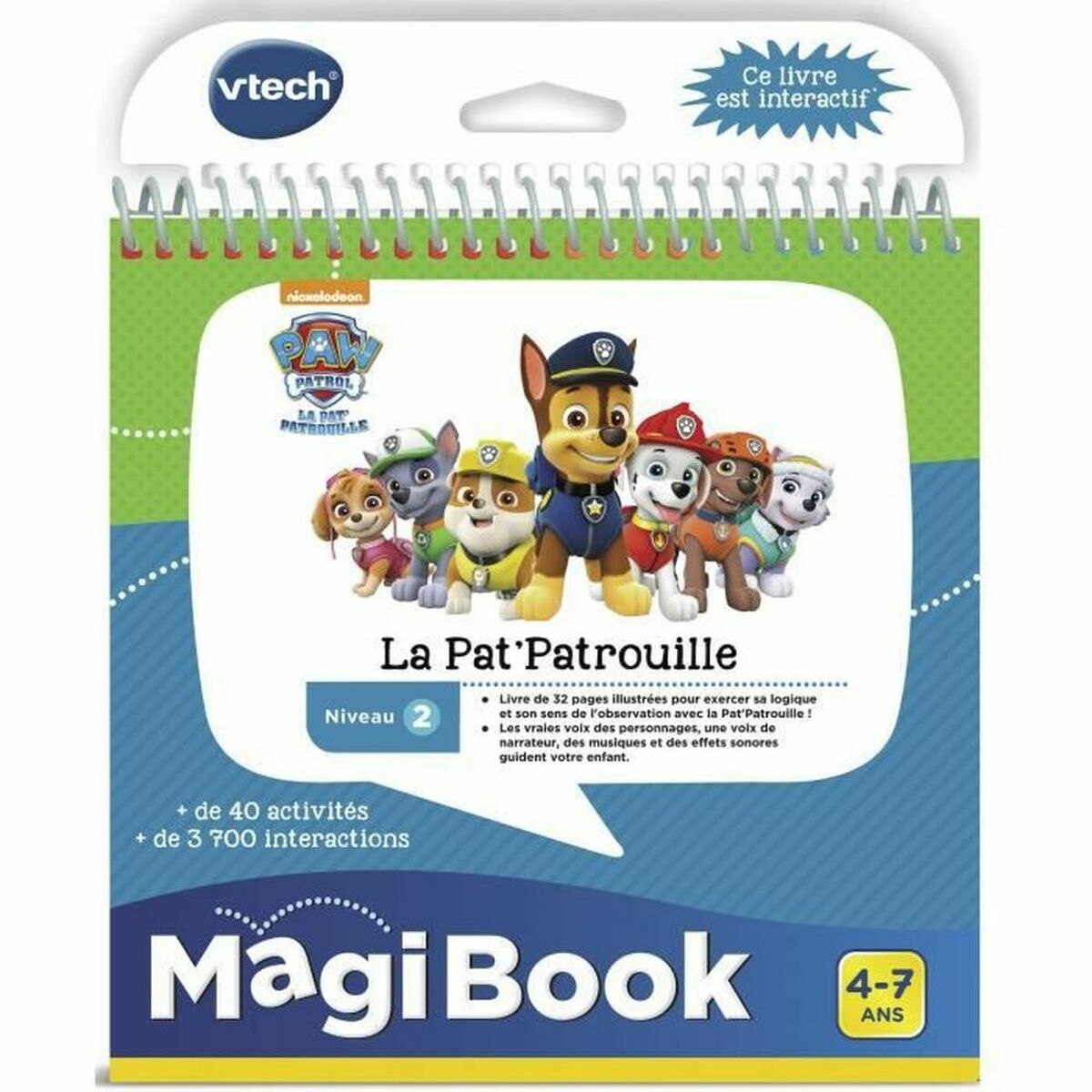 Boken Vtech Livre La Pat' Patrouille