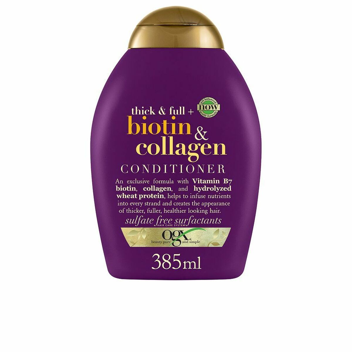 Balsam OGX Biotin Collagen 385 ml Kollagen Biotin Volymgivande