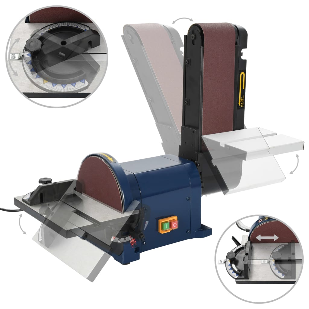 vidaXL Elektrisk Band-/skivslip 500 W 200 mm - 4