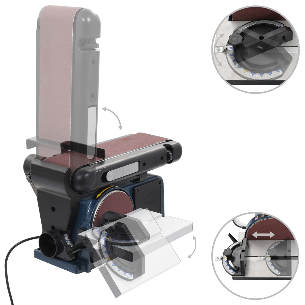 vidaXL Elektrisk Band-/skivslip 370 W 150 mm - 5